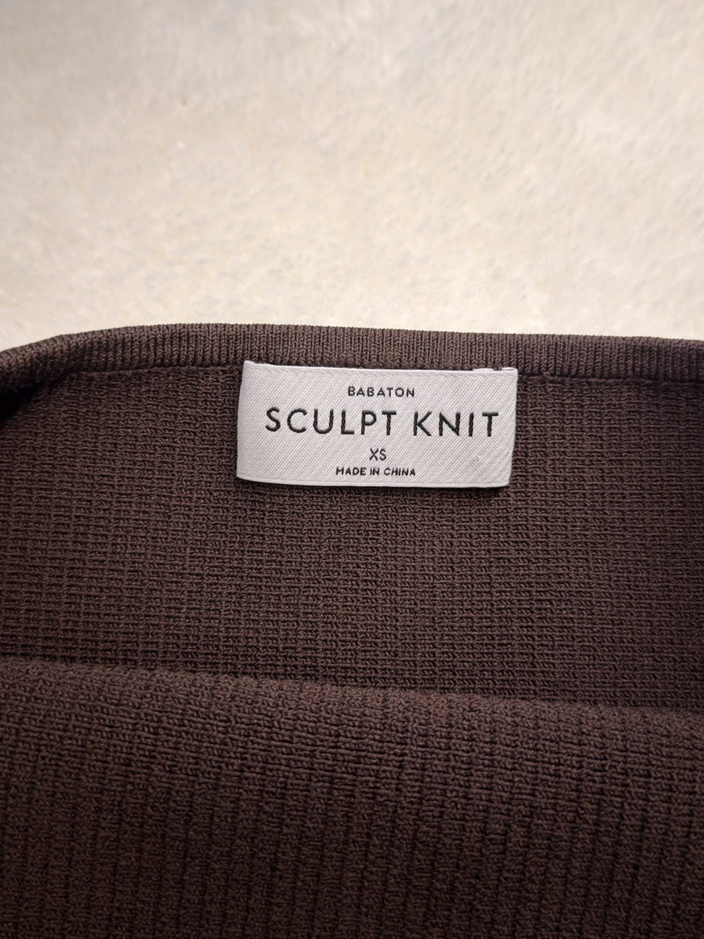 Aritzia Sculpt Knit Brown Ribbed Knit Tube Top - Picture 3 of 3